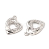 Brass Micro Pave Cubic Zirconia Pendants KK-E071-18P-3