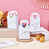 Silver Stamping Heart Packaging Handbag Holder KBAG-WH0045-05A-4