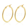 304 Stainless Steel Hoop Earrings PW-WG89744-12-1