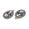 Retro Alloy Pendants TIBEP-L020-13AS-2