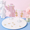 20Pcs Brass Micro Pave Clear Cubic Zirconia Stud Earring Findindgs KK-BC0009-88-5