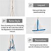 2Pcs 2 Colors Mediterranean Style Natural Wood Pendant Ornaments HJEW-FH0001-03-4