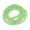 Frosted Opaque Glass Beads Strands GLAA-N017-4mm-16-3