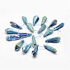 Electroplated Natural Quartz Crystal Beads Strands G-G890-B-05-2