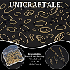 80Pcs 4 Styles Brass Linking Rings KK-UN0002-92-4