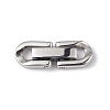 Non-Tarnish 304 Stainless Steel Fold Over Clasps STAS-G307-11A-P-1