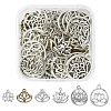 60Pcs 6 Style Tibetan Style Alloy Pendants TIBE-YW0001-31-1