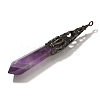 Natural Amethyst Pointed Big Pendants G-P560-02R-21-2