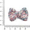 Bowknot Shape Polymer Clay Rhinestone Beads CLAY-NH0001-05E-3