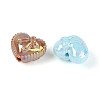 UV Plating Opaque Acrylic Beads SACR-T018-07M-2