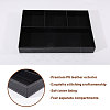 2Pcs Desktop 4-Grid PU Leather Organizer Display Storage Trays CON-CA0001-036B-4