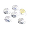 Transparent Spray Painted Glass Beads GLAA-I050-09I-1