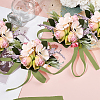 4Pcs Silk Cloth Imitation Rose Wrist Corsages AJEW-CP0008-48-3