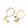 Ion Plating(IP) 304 Stainless Steel Stud Earrings EJEW-P191-15G-4