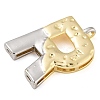 Brass Pendants PALLOY-S036-01G-R-2