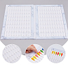ABS Plastic Nail Art Polish Color Card MRMJ-WH0086-47-3