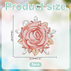 2Pcs Flower Polyester Brooches JEWB-ME0001-12-2