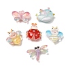 Transparent Resin & Glitter Powder Cabochons RE-CBAA73D-02-1