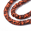 Handmade Polymer Clay Beads Strands CLAY-R089-6mm-160-3