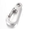 Tarnish Resistant 304 Stainless Steel Keychain Clasp Findings STAS-R065-76-1