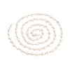 Handmade Natural Freshwater Pearl Beaded Chains AJEW-JB01088-01-5
