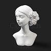 Girl Bust Resin Necklace Display Stands ODIS-A012-05B-3