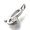 Brass Micro Pave Cubic Zirconia Pendants KK-B132-12P-L-2