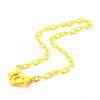 13Pcs 13 Colors Personalized ABS Plastic Cable Chain Necklaces NJEW-JN03483-2