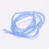 Transparent Glass Beads Strands X-GLAA-R135-2mm-07-2