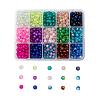 Spray Painted Crackle Glass Beads Strands CCG-JP0001-03B-1