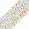 Transparent Electroplate Glass Beads Strands EGLA-I015-01B-2