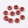 Natural Red Jasper European Beads X-G-G740-12x6mm-04-1