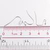 Silver Color Plated Brass Hook Ear Wire X-J0JQN-S-3