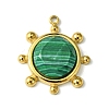 Faceted Synthetic Malachite Pendants FIND-Z028-39C-1