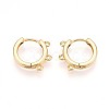 Brass Hoop Earring Finding KK-N261-61G-1