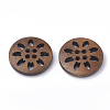 4-Hole Wooden Buttons X-WOOD-S040-35-1