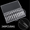 Transparent PVC Plastic Seamless Ballerina False Nail Tips MRMJ-T065-06-5-2