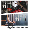 5Pcs 5 Style Glass Imitation Gemstone Bullet Pendant Necklaces Set NJEW-GA0001-04-7