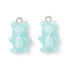 Opaque Resin Pendants RESI-E011-01P-2
