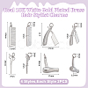 8Pcs 4 Styles Haircut Theme Brass Pendants KK-ME0001-46-2