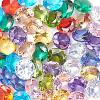 50Pcs 10 Colors Cubic Zirconia Pointed Back Cabochons ZIRC-CJ0001-25-3