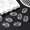 Transparent Oval Glass Cabochons X-GGLA-R022-30x20-6