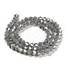 Opaque Solid Color Electroplate Glass Beads Strands LS-GLAA-F029-P4mm-A14-2