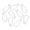 Tarnish Resistant 304 Stainless Steel Hoop Earring Findings STAS-S117-008E-01-1