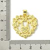 Mother's Day Brass Micro Pave Cubic Zirconia Pendants KK-H472-04G-02-3