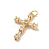 Brass Micro Pave Cubic Zirconia Pendants KK-M305-01G-03-3