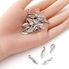 Tibetan Style Alloy Glue-on Flat Pad Bails for Pendants Making TIBEP-YW0001-50-3