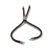 Twisted Nylon Cord Silder Bracelets DIY-B066-03P-05-2