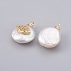 Natural Cultured Freshwater Pearl Pendants PEAR-F008-27G-2