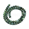 Natural African Jade Beads Strands G-K091-6mm-6